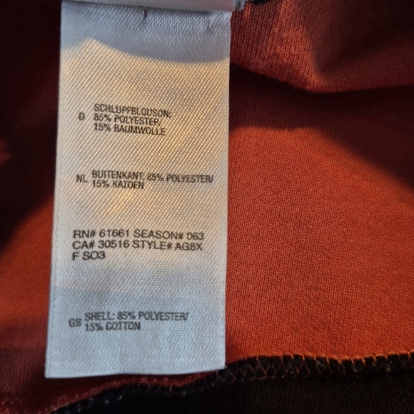 North Face A5 Summit Series women's size medium black, red & orange full zip up - Picture 5 of 12